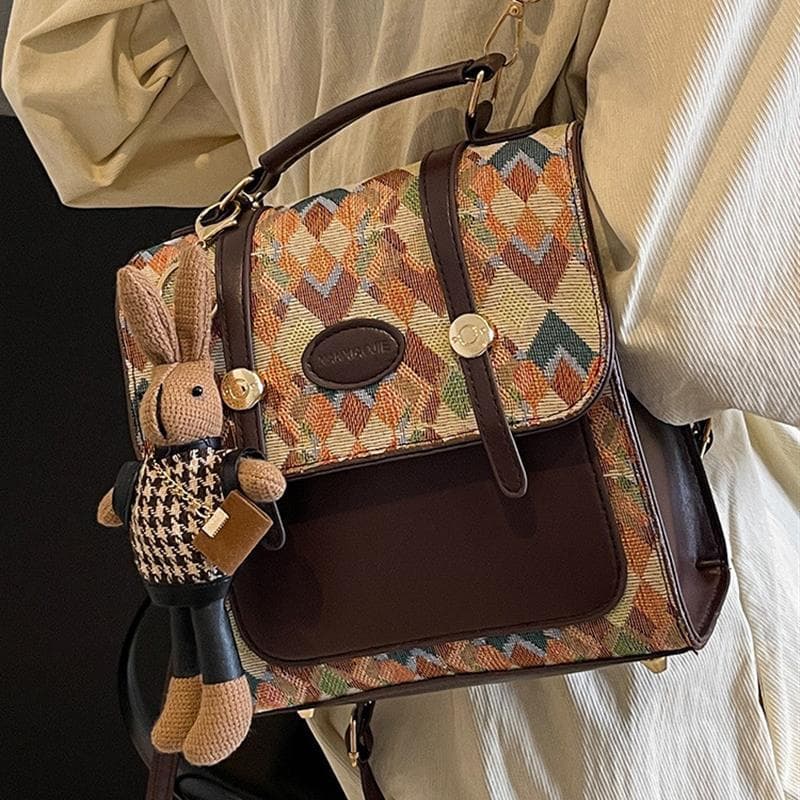High-End nicho Design mochila senhoras 2025 novo estilo moda All-Match Commuter saco Super quente pequena mochila
