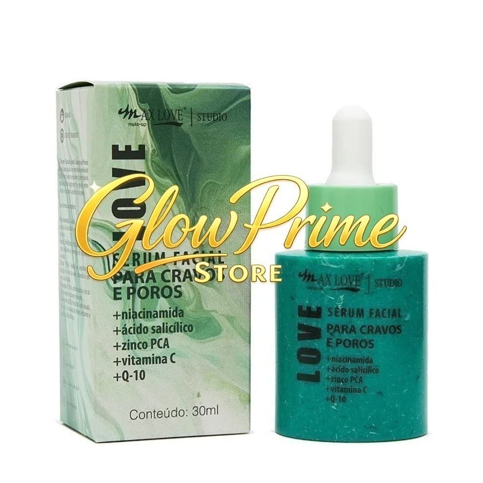 (V)✨ Sérum Facial para Cravo e Poros Max Love 30ml – Controle da Oleosidade e Limpeza Profunda089U