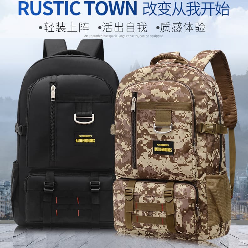 Camuflagem caminhadas mochila caminhadas saco ao ar livre mochila masculina à prova dwaterproof água leve multifuncional