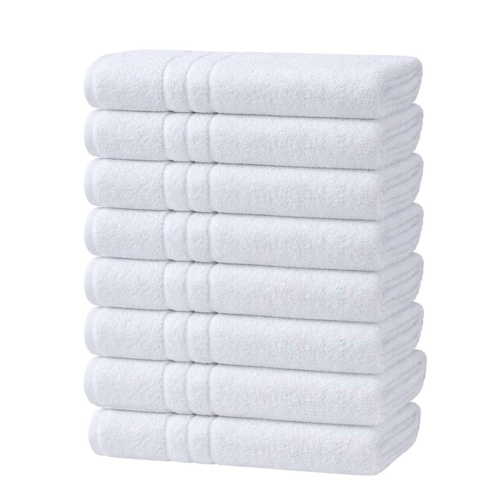Kit 8 Toalhas De Rosto Branca Linha Profissional Hotelaria 45 x 75cm Profiline Roma Teka
