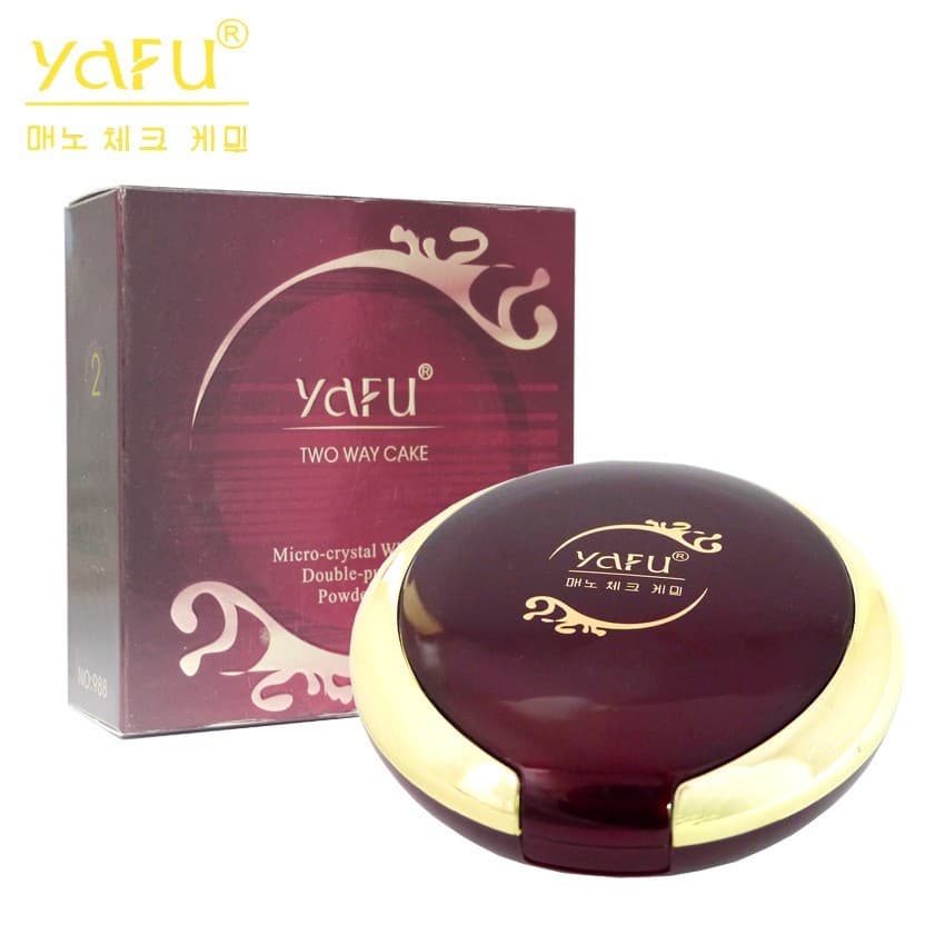 Yafu 988 Pó Microcristalino Transparente de Dupla Utilização Pó Molhado Glitter Pó Seco Pó de Camada Dupla 30g Produto G
