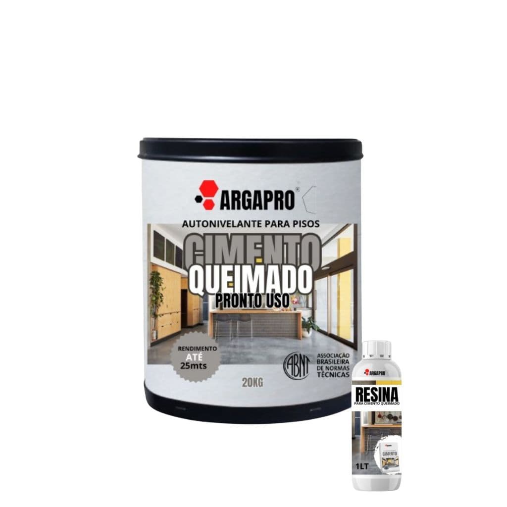 kit cimento queimado branco especial neve 20kg