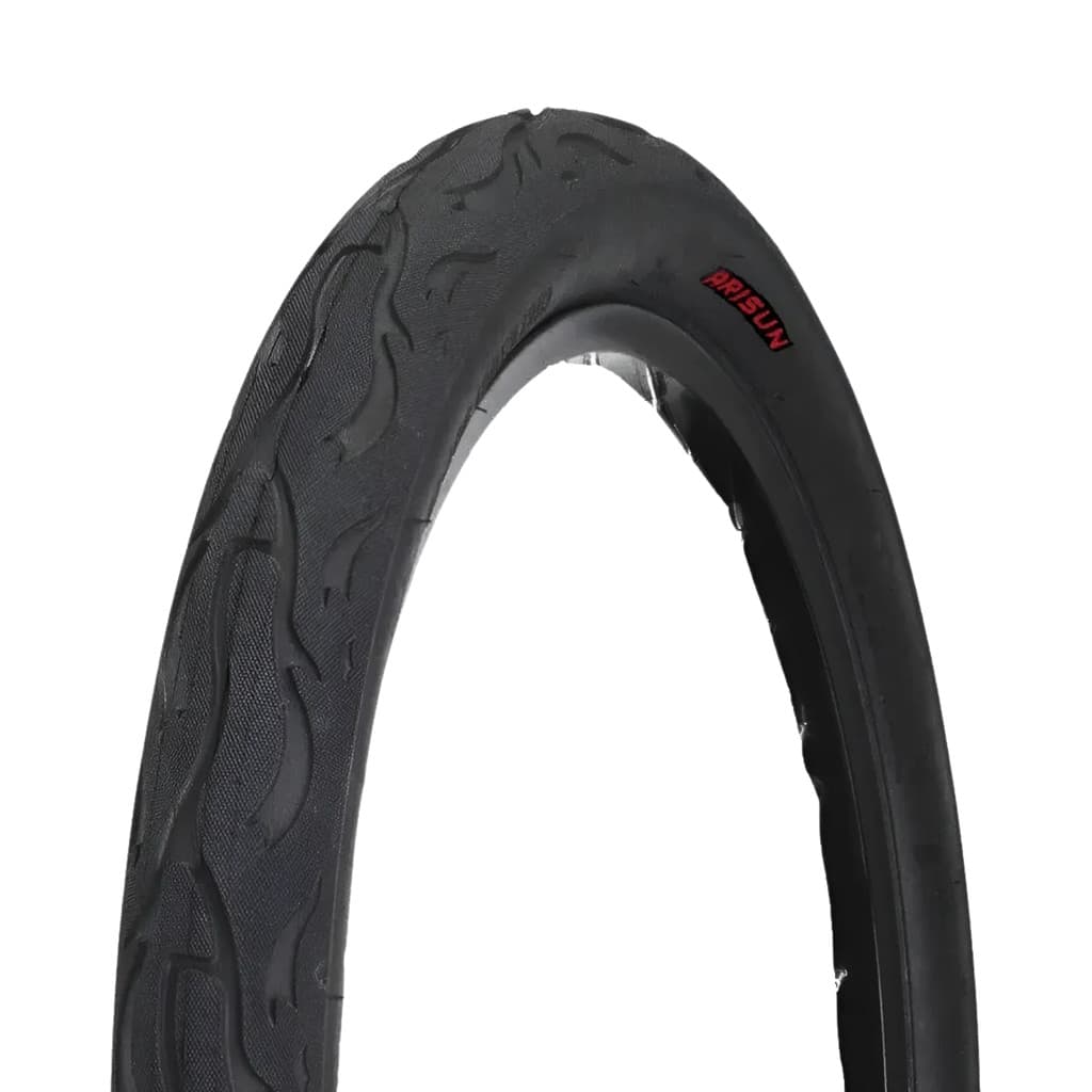 Pneu Bike Bicicleta Slick Flame Balão Aro 24 X 2.125 Preto