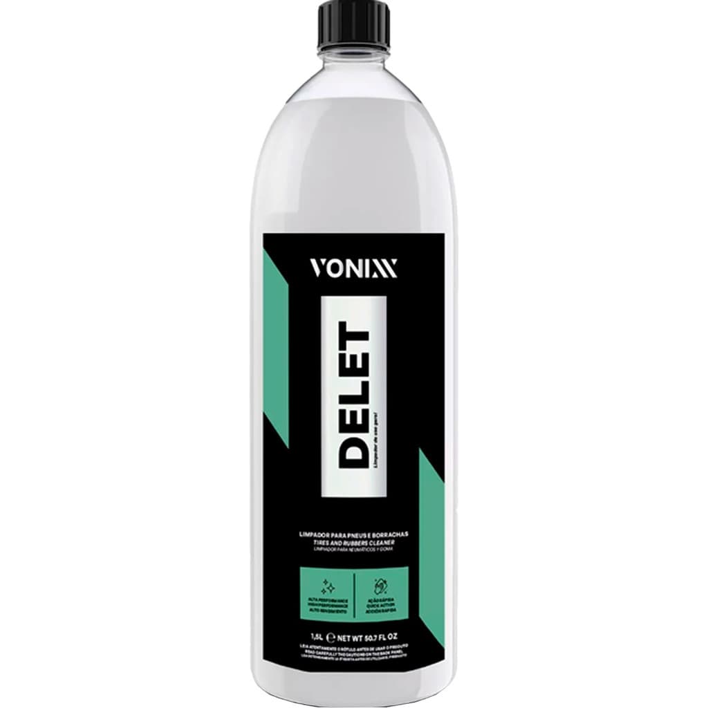 Delet 1,5l Limpador Alta Performance Pneus Borrachas Vonixx