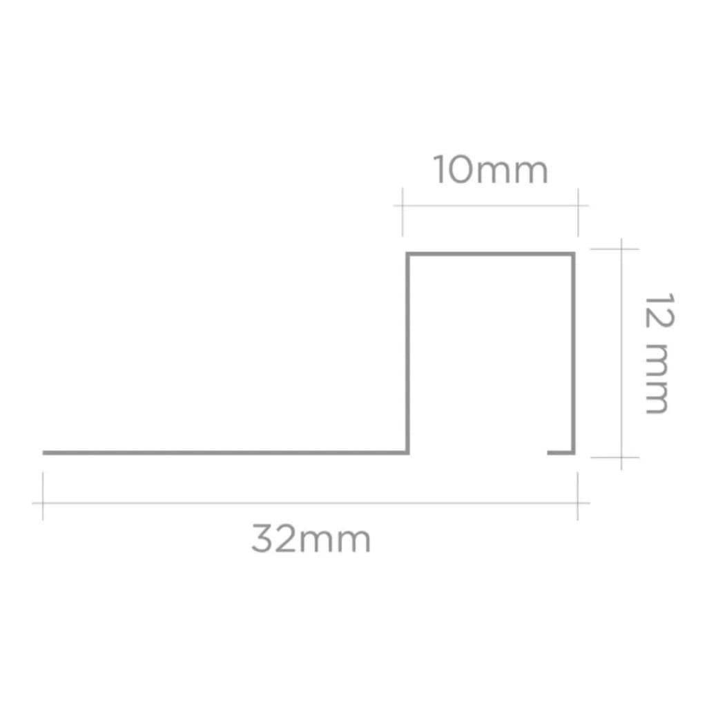 Filete Decorativo Inox Dourado Escovado para Parede 1M 3 Un.