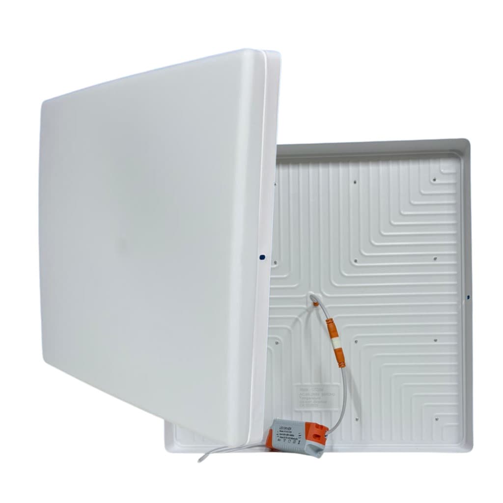 Luminária Led Painel Borda Infinita 72w Sobrepor Quadrado 40x40cm Bivolt Branco Frio 6500k