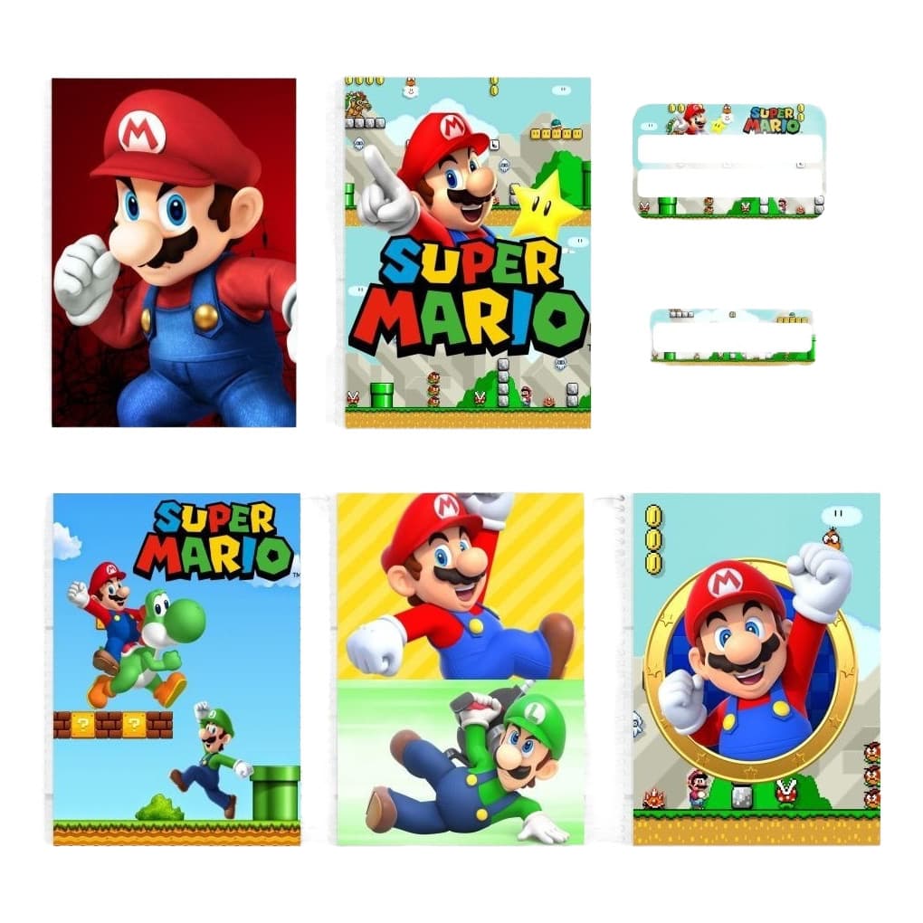 Adesivos Capa De Caderno + Etiquetas N17