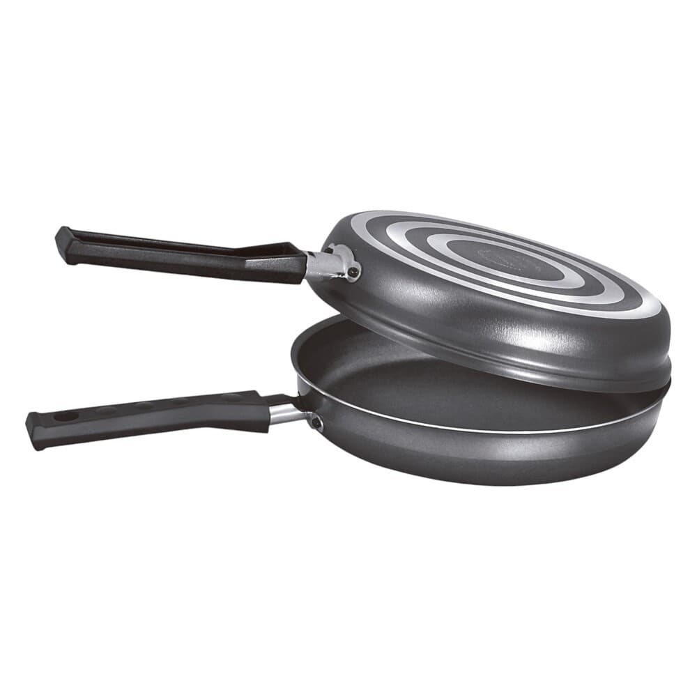 Omeleteira e Hamburgueira Dupla Frigideira Antiaderente 8cm