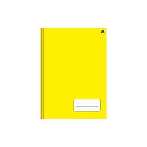 Caderno Pequeno Capa Dura Costurado Amarelo Compacto Resistente Organizador Anotacoes