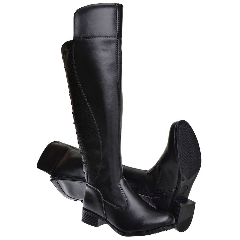 Bota Over Montaria Cano Longo Preto Amarração