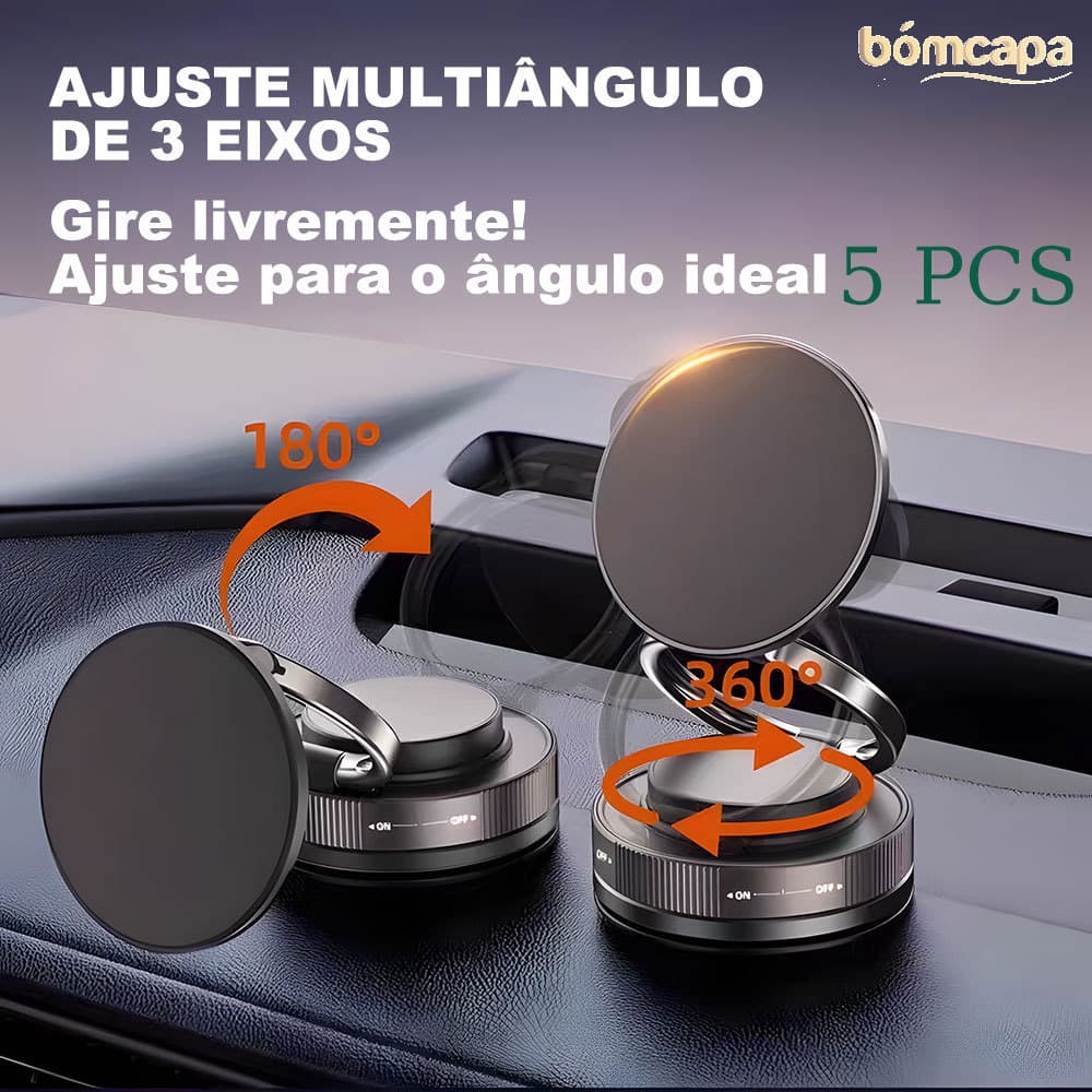 KIT5 Suporte Para Celular Indlcado Suporte Magnético Forte Para Celular Telefone De Carro Com Design Dobrável ZJ006