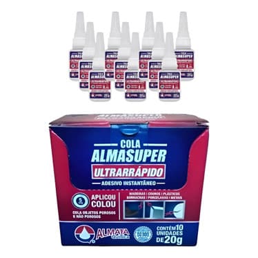 Cola Instantânea Alma Super Ultra Rápido 20g cx10