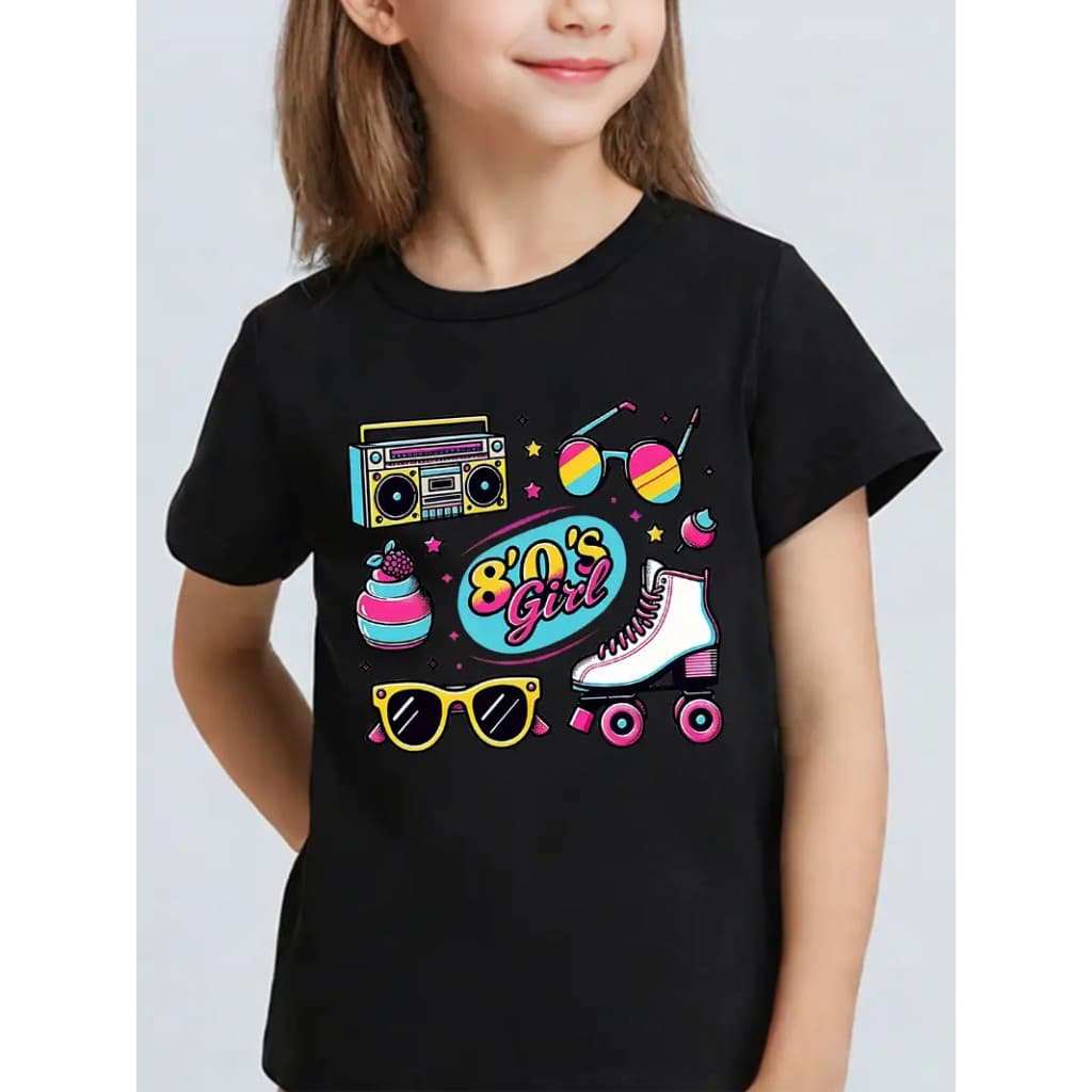 Camiseta Infantil algodão moda retro ANOS 80,90. SPD PREMIUM