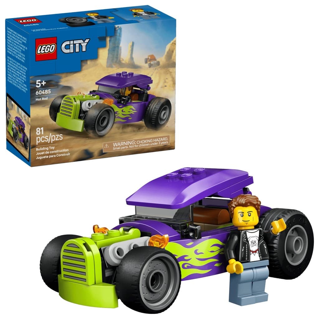 Carrinho Lego City Hot Rod 81 Peças 60485 - Lego