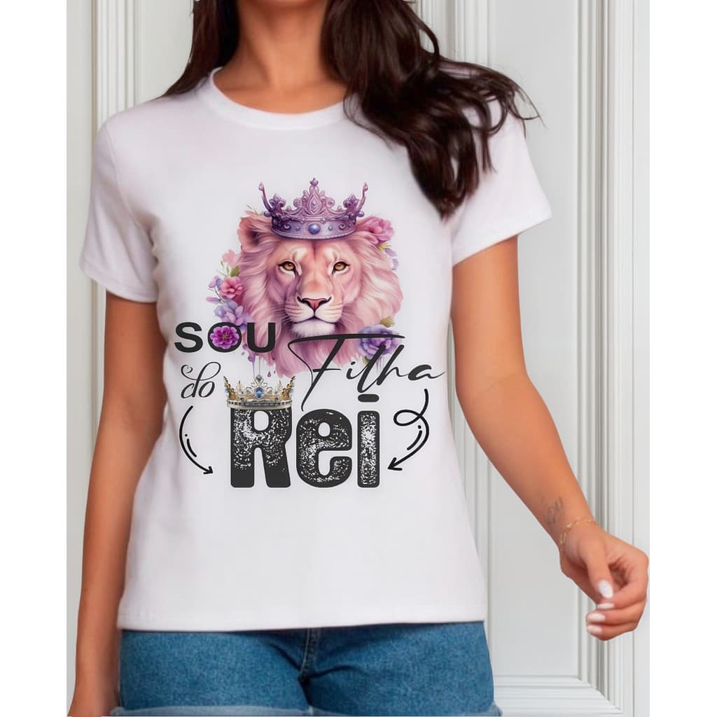 Camiseta Feminina Blusa Estampa Gospel Algodão