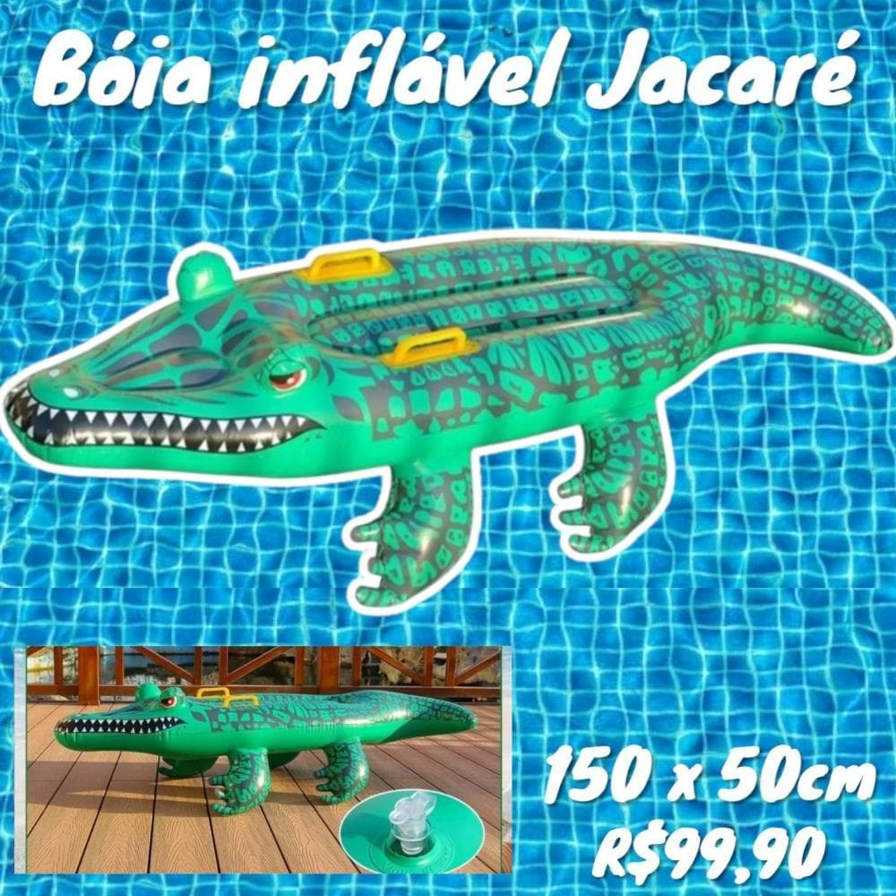 BOIA INFLAVEL JACARE 150 X 59CM