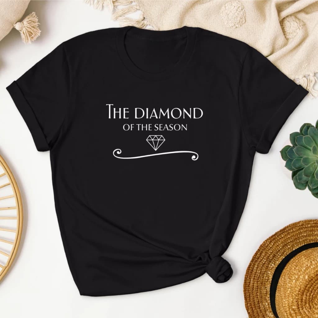 Tshirt Feminina Série Diamante Estampada Lançamento Camiseta 100% Algodão Camisetão  Oversized - Estampaê