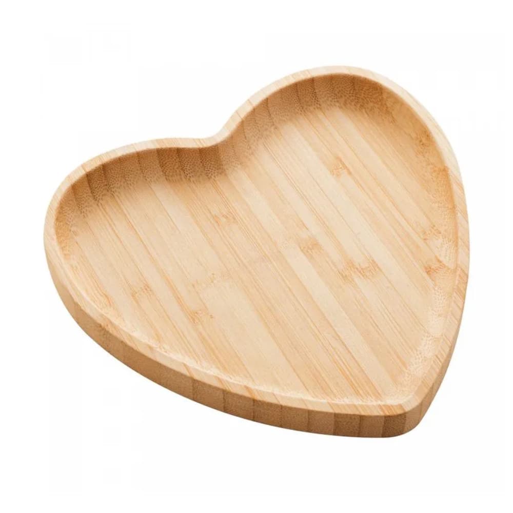Bandeja de Bambu Heart 17cm x 16,5cm x 1,5cm - Lyor