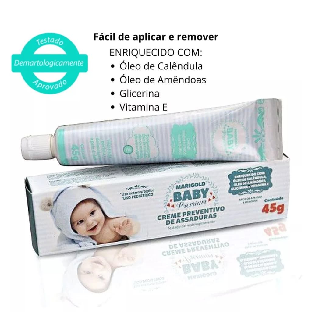 Marigold Baby: Creme para Prevenir Assaduras - Proteção para Bebês