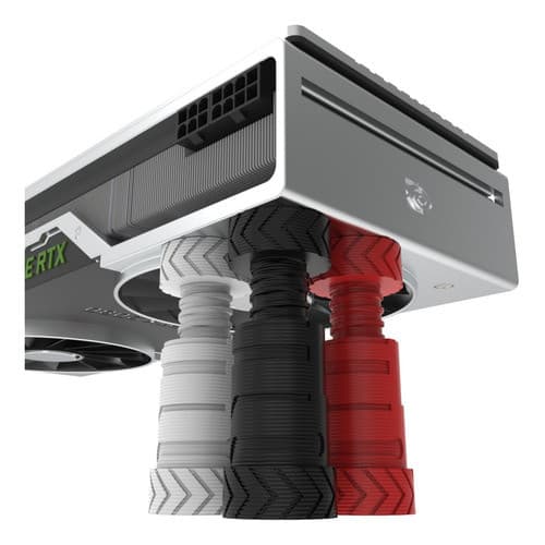 Suporte Vertical De Placa De Vídeo 5cm A 8cm Diversas Cores Cor Branco