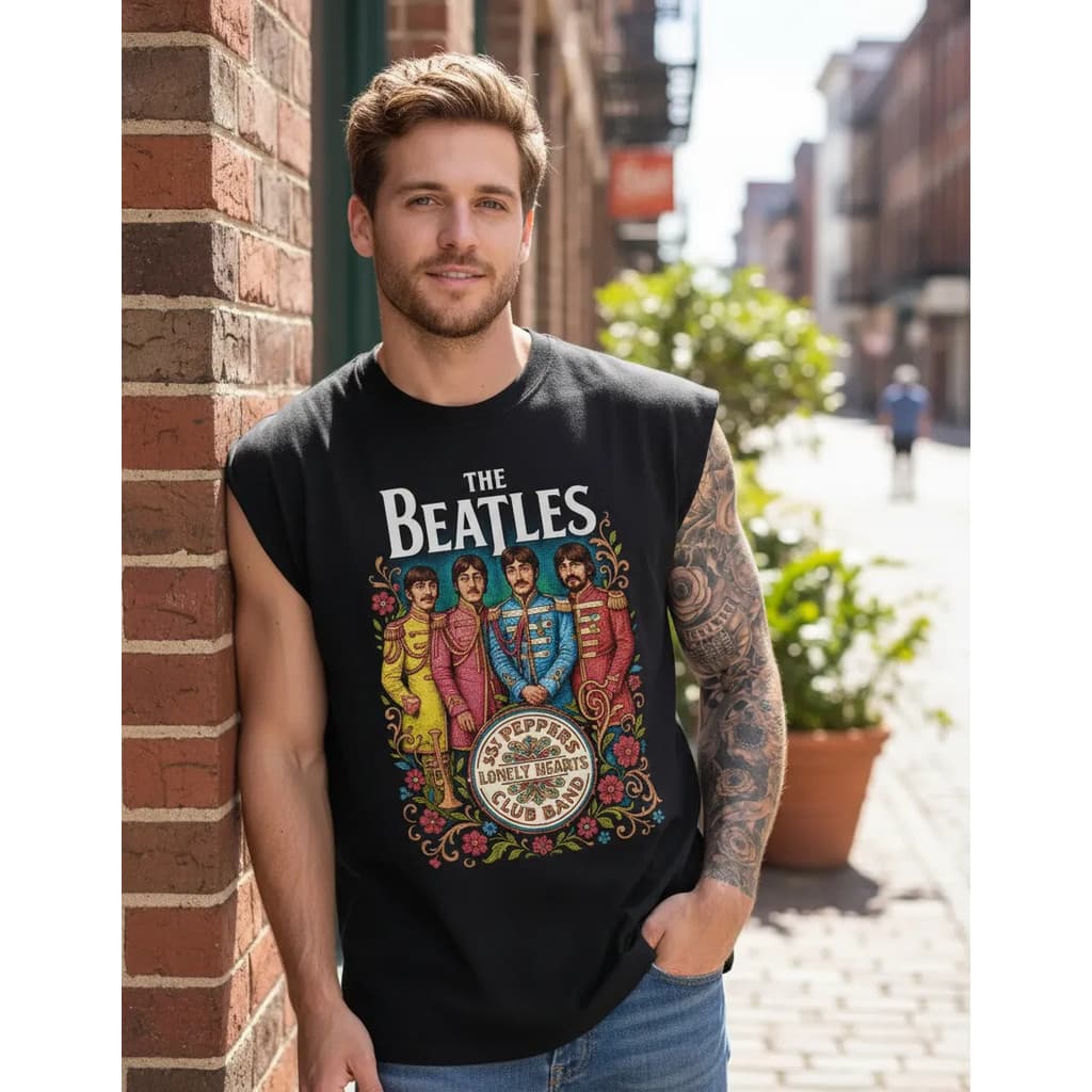 Camiseta Regata Oversized The Beatles Classico Cavada