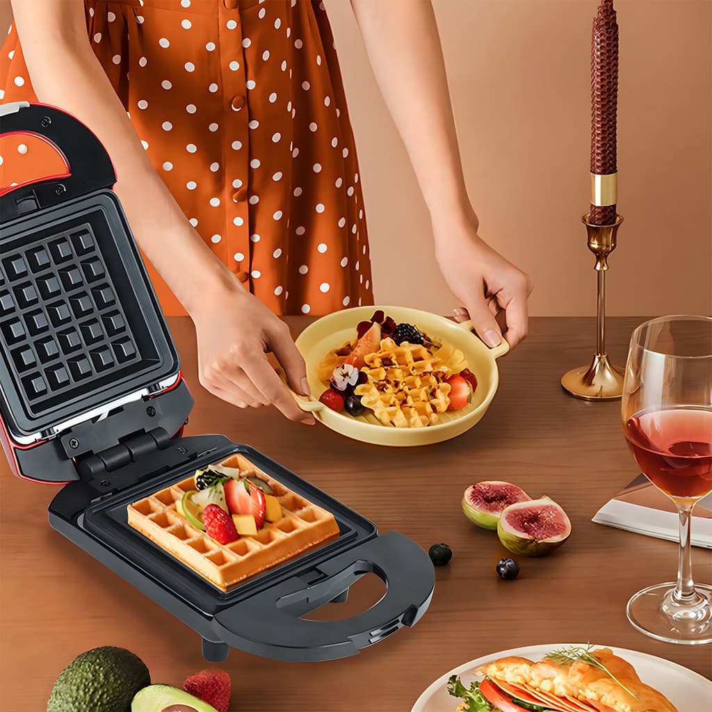Nova -Sanduicheira, Máquina Multifuncional Leve, Para Fazer Pão Com Aquecimento Frente E Verso