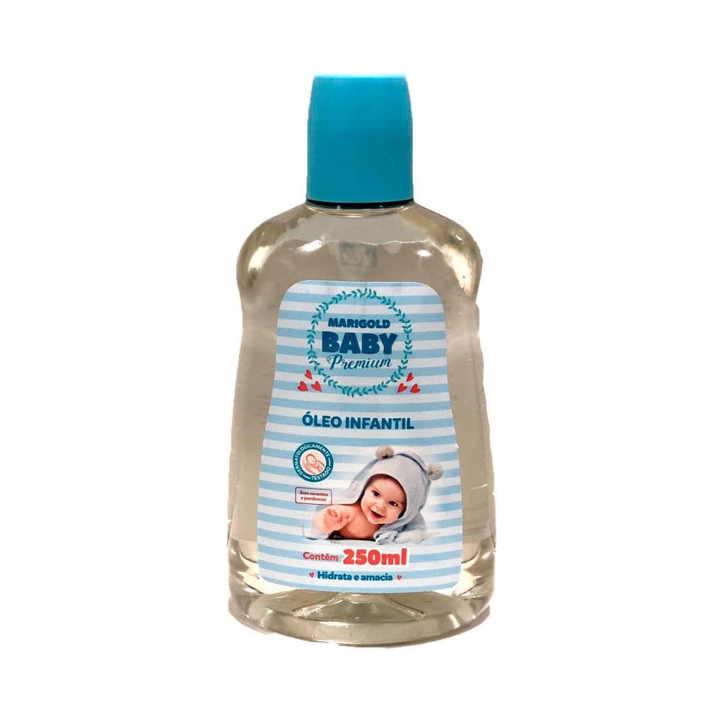 Óleo Azul Infantil Marigold 250ml para Cuidados Diários