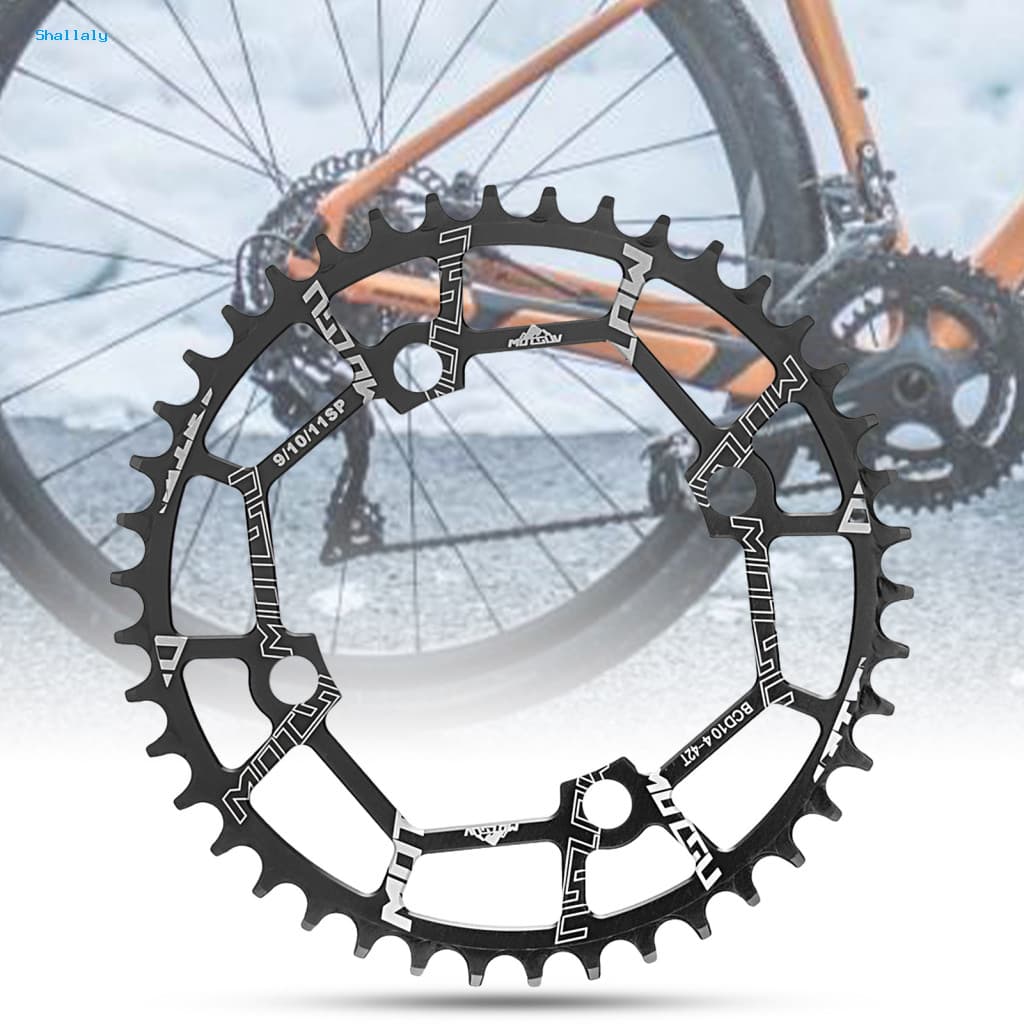 40T/42T/44T/46T/48T/50T/52T Coroa De Metal Anodização De Alta Resistência 104BCD Dente Negativo Positivo Roda Dentada Bi