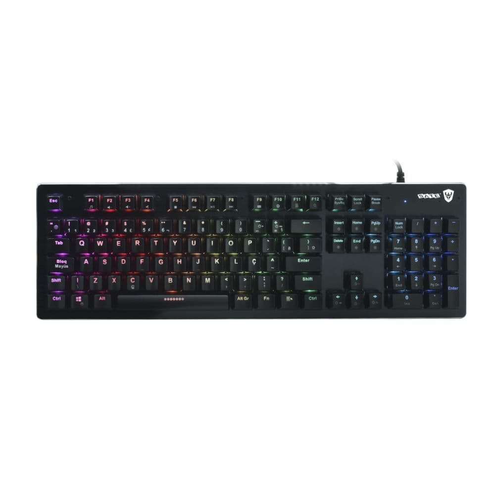 Teclado Gamer Mecânico Satellite GK-301 USB, RGB, Preto