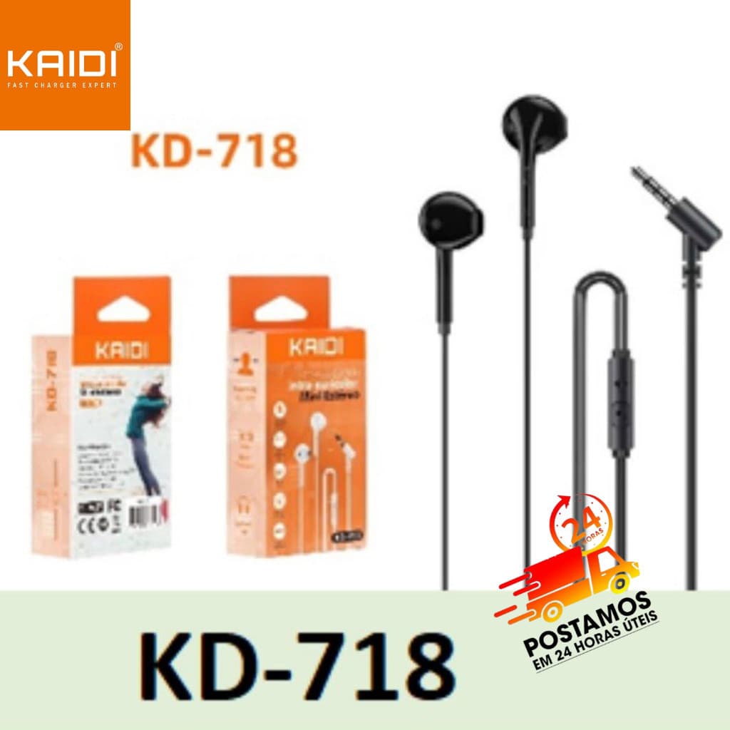 Fone de Ouvido com Fio P2 KAIDI KD-718