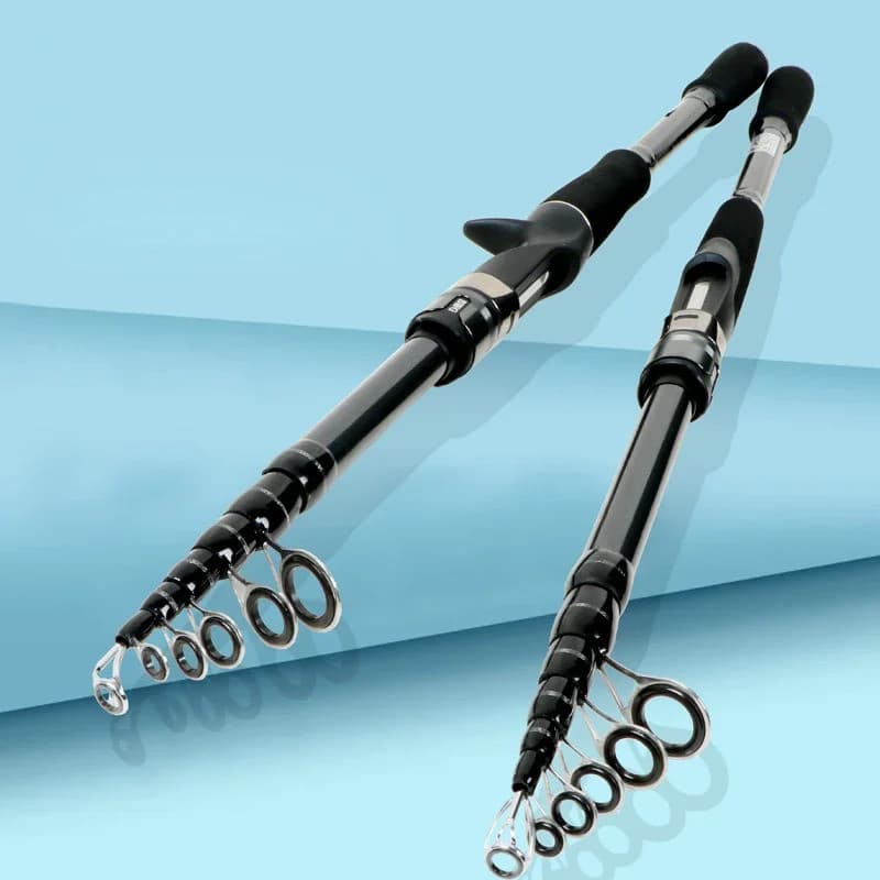 Ultraleve Isca Telescópica Vara De Pesca Fiação Fundição Pólo Fibra Carbono Jigging WT 8g-18g Varas De Baixo Rápido