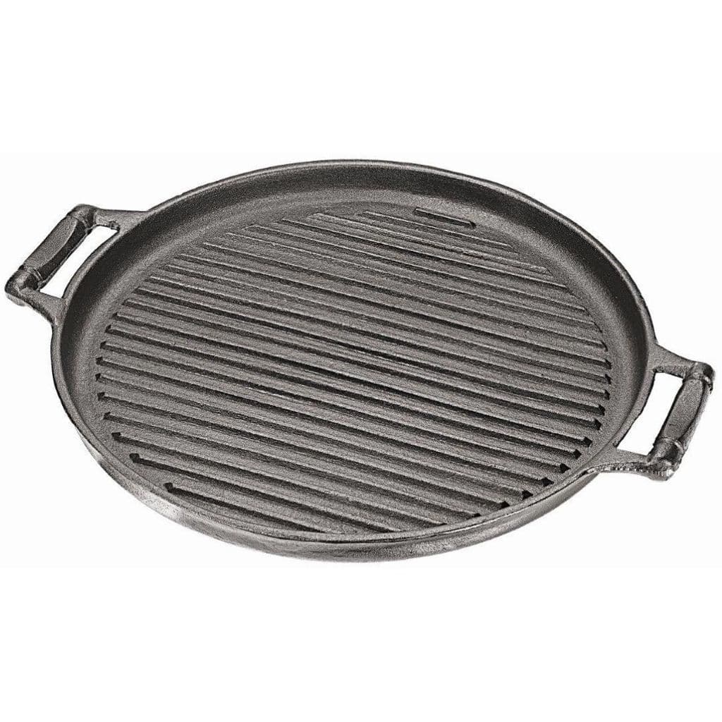 Chapa estriada redonda 37cm ferro fundido Panela Mineira