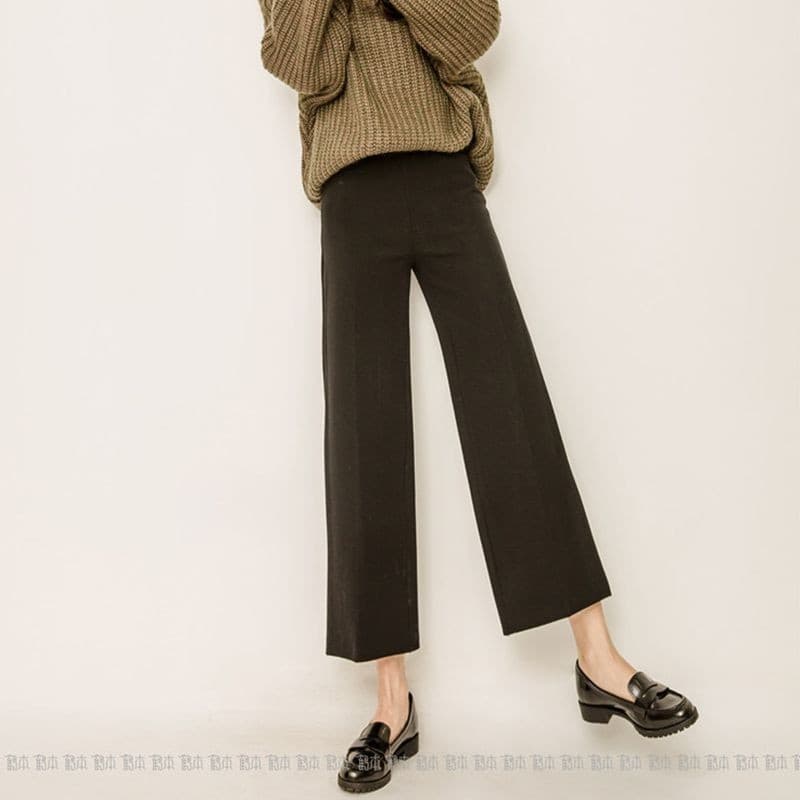 N484 cintura alta cintura elástica em linha reta calças casuais femininas soltas All-Match primavera outono inverno novo