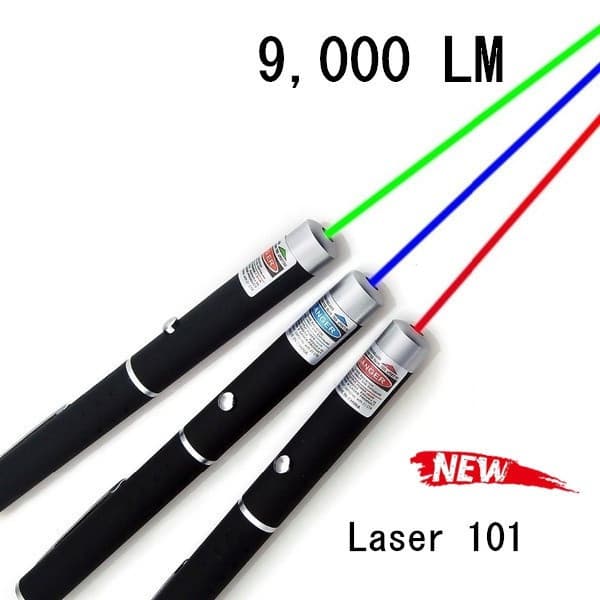 Caneta laser nova e potente nas cores verde, vermelho e azul, 5mW K4S8