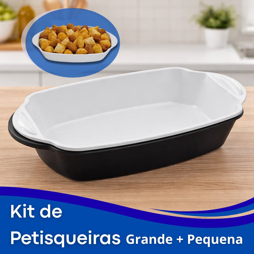 Conjunto de Petisqueira Barca tamanho P e G de Plástico é Ideal Para Frutas, Salgadinhos, Petiscos, Doces Reutilizavel