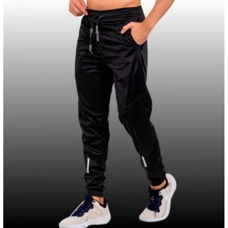 Jogger Masculina Slim Esportiva com Zíper nos Bolsos Calça Casual Premium Confortável para Academia, Dia a Dia e Lazer