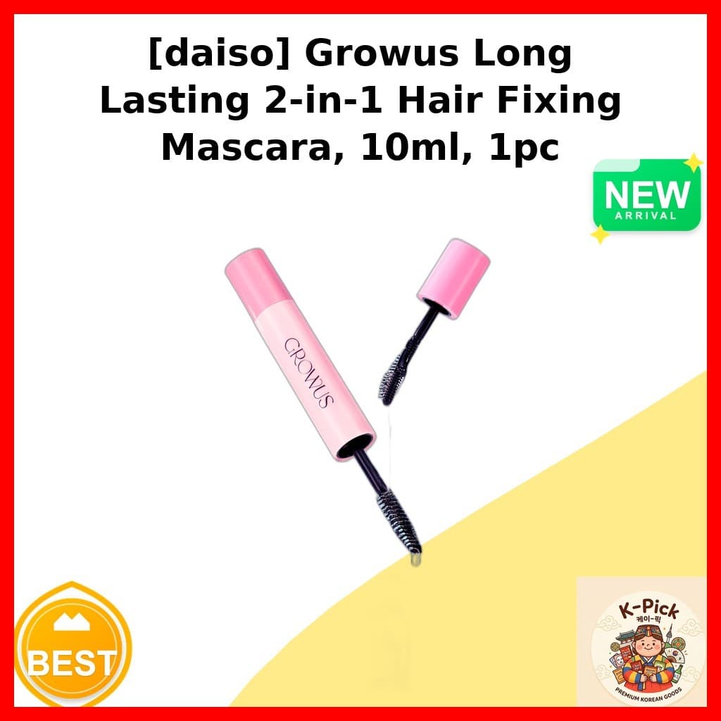 [daiso] Máscara De Fixação De Cabelo 2 Em 1 De Longa Duração Growus , 10ml , 1 Unidade/Coreana Da k_pick
