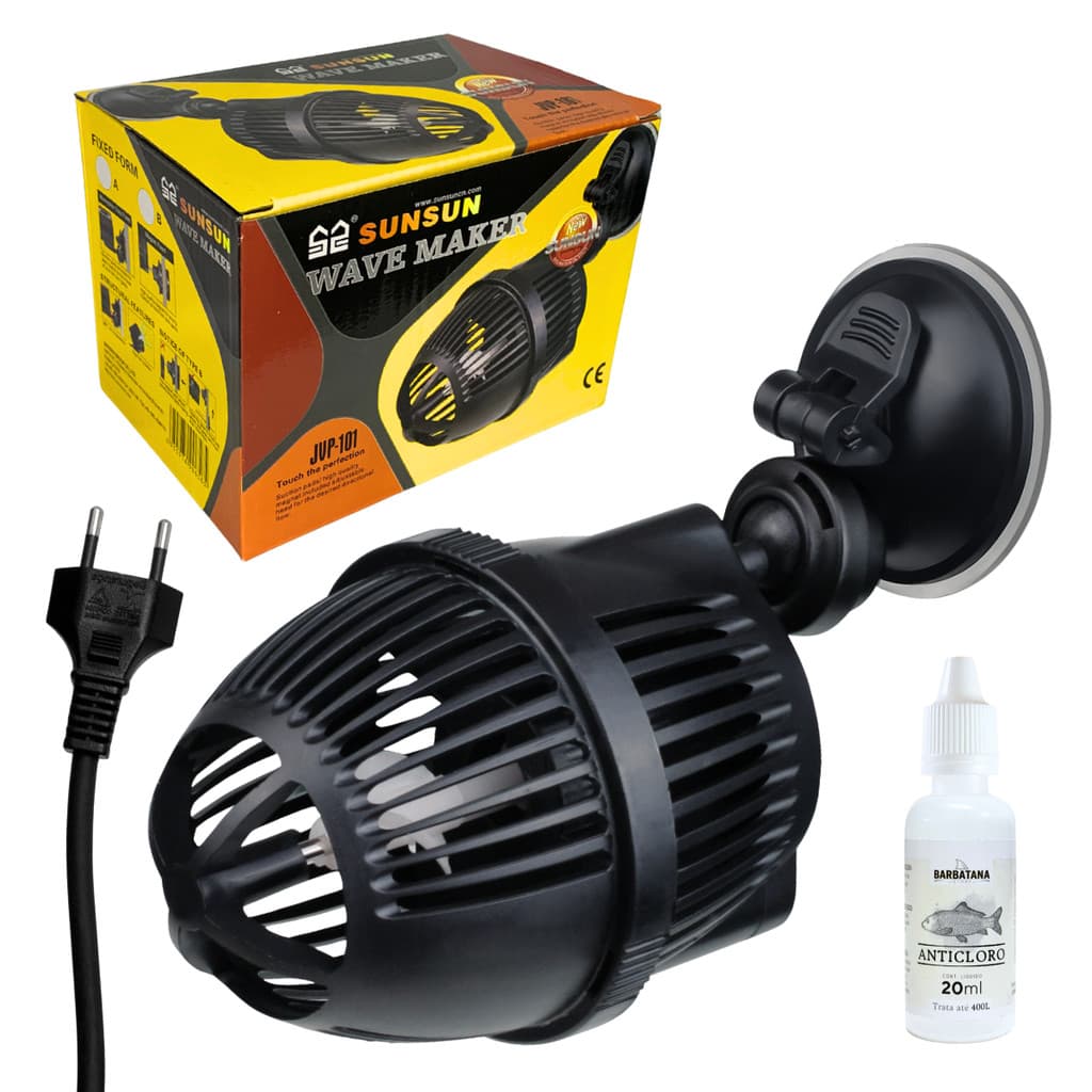 Bomba de Circulação 3000 l/h Sunsun JVP-101A 220V Wave maker simulador corrente Marinha + Anticloro Gratis