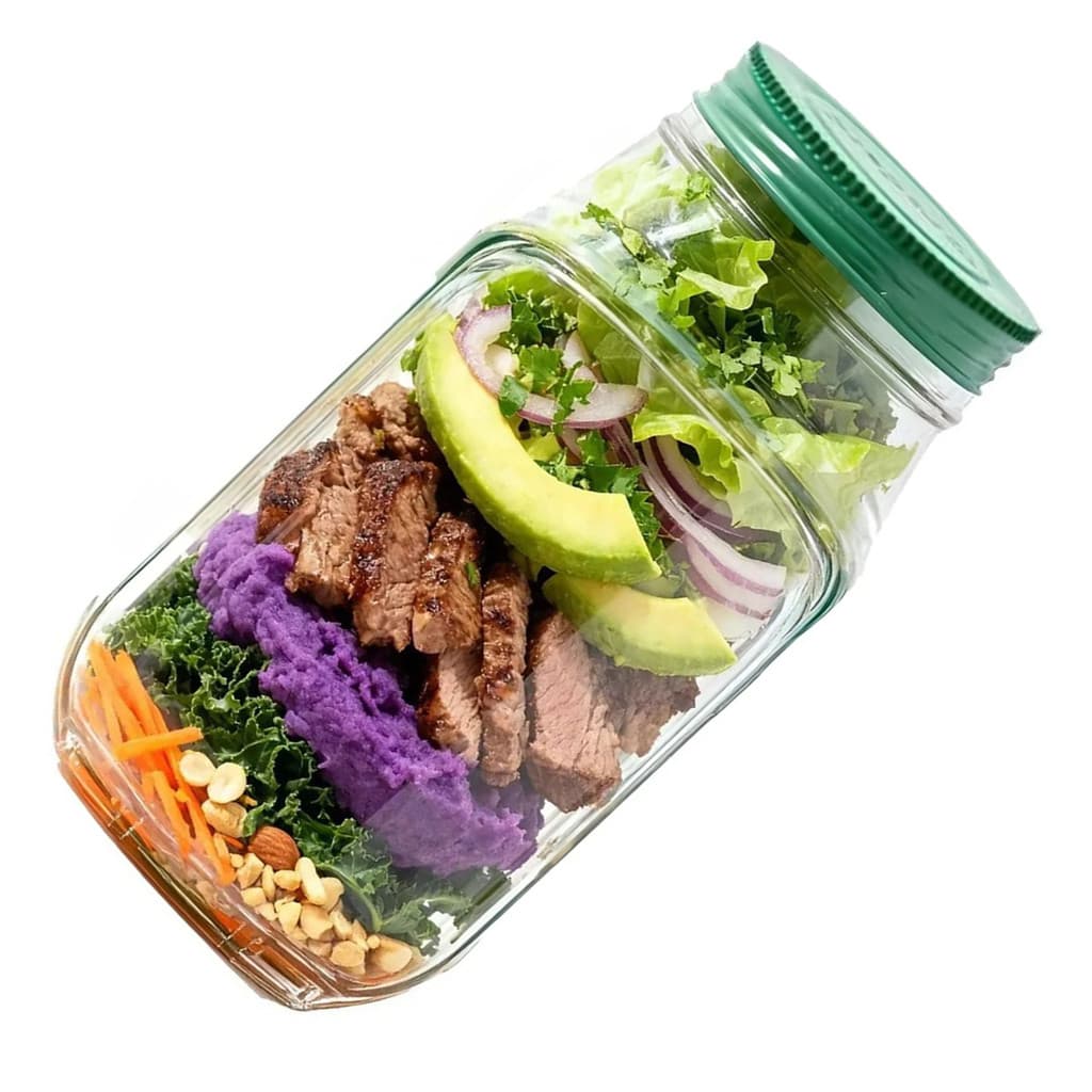 Pote De Salada Tampa Lateral Marmita Dieta Pratico Versatil Escritorio Escola Academia Piquiniques Passeios