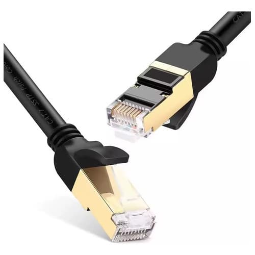 Cabo De Rede Cat7 10m 10gbps Rj45 Blindado Alta Velocidade