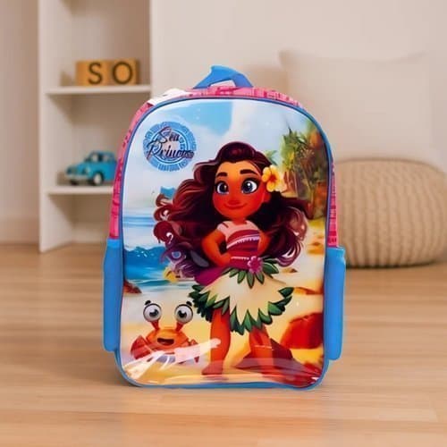 Mochila Infantil Princesa Costas Estampada Escolar Criança Resistente