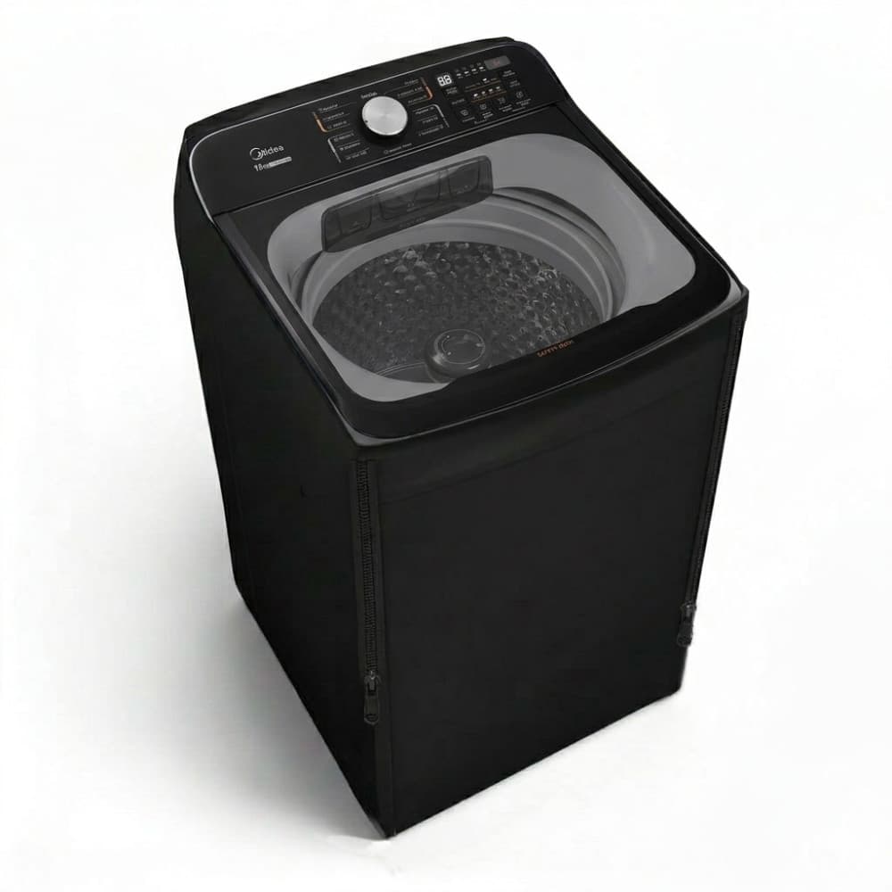 Capa Protetora Lavadora de Roupas Midea 13kg Wave Agitator Sistema Ciclone Com Abertura em Ziper