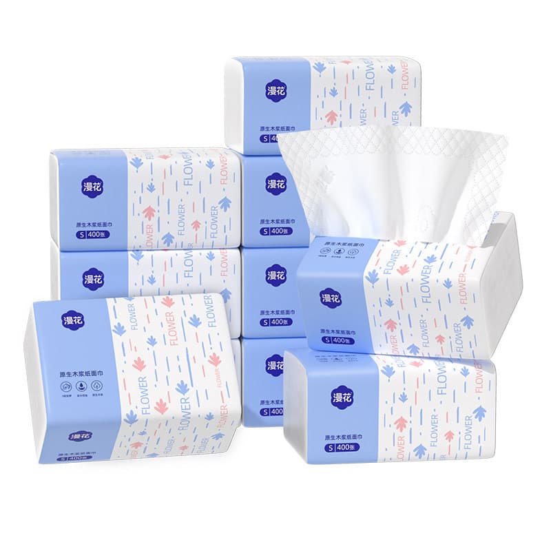 Manhua papel família durável papel higiênico nativa polpa de madeira removível toalha Facial dormitório guardanapo toalh