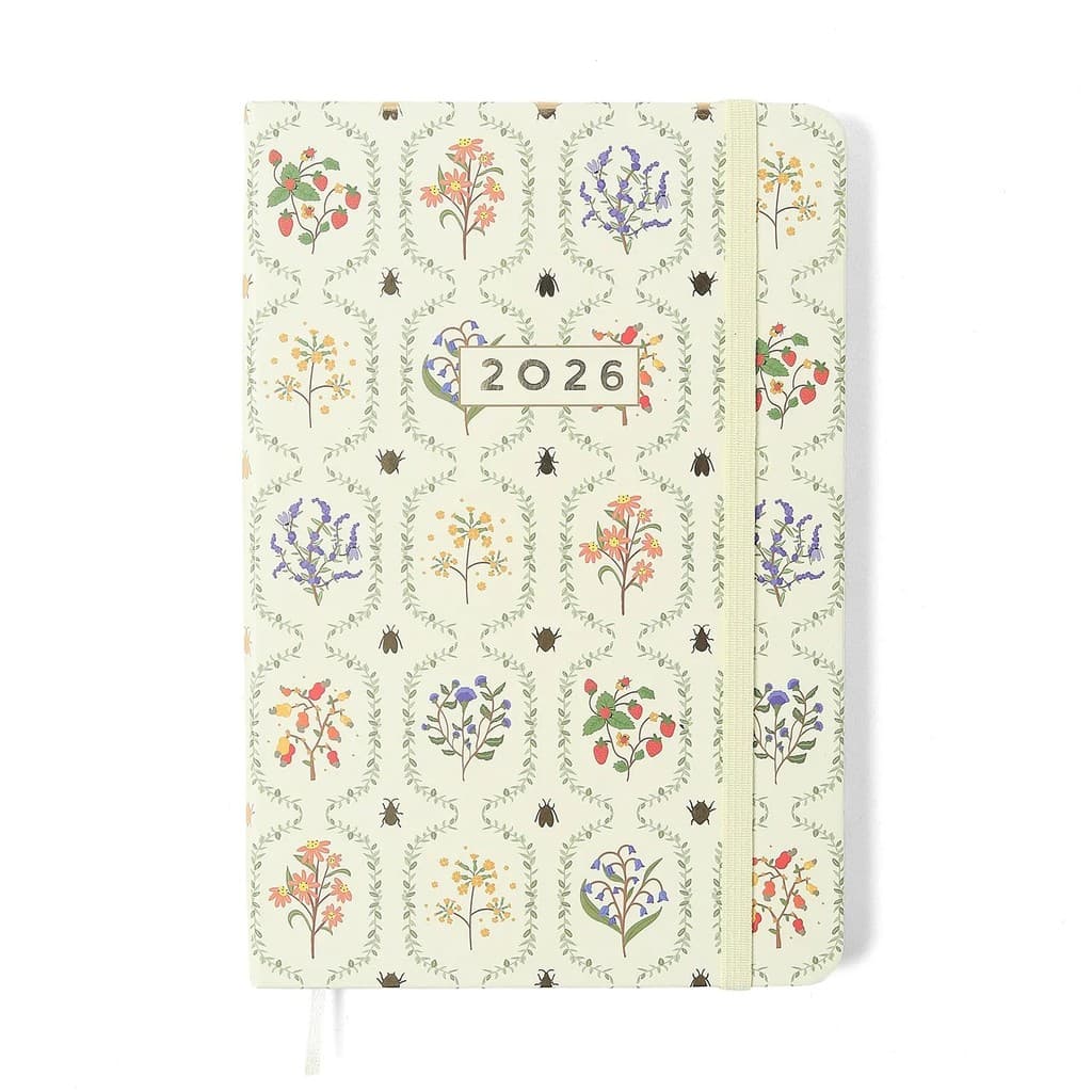 Agenda Planner 2026 Jardim Semanal 14x21 Off White