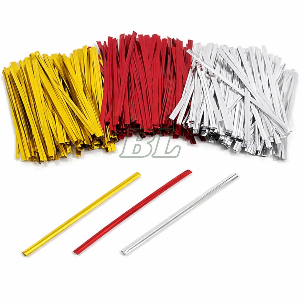 Kit 800 Amarrilho fecho de arame lacre plastificado 10cm