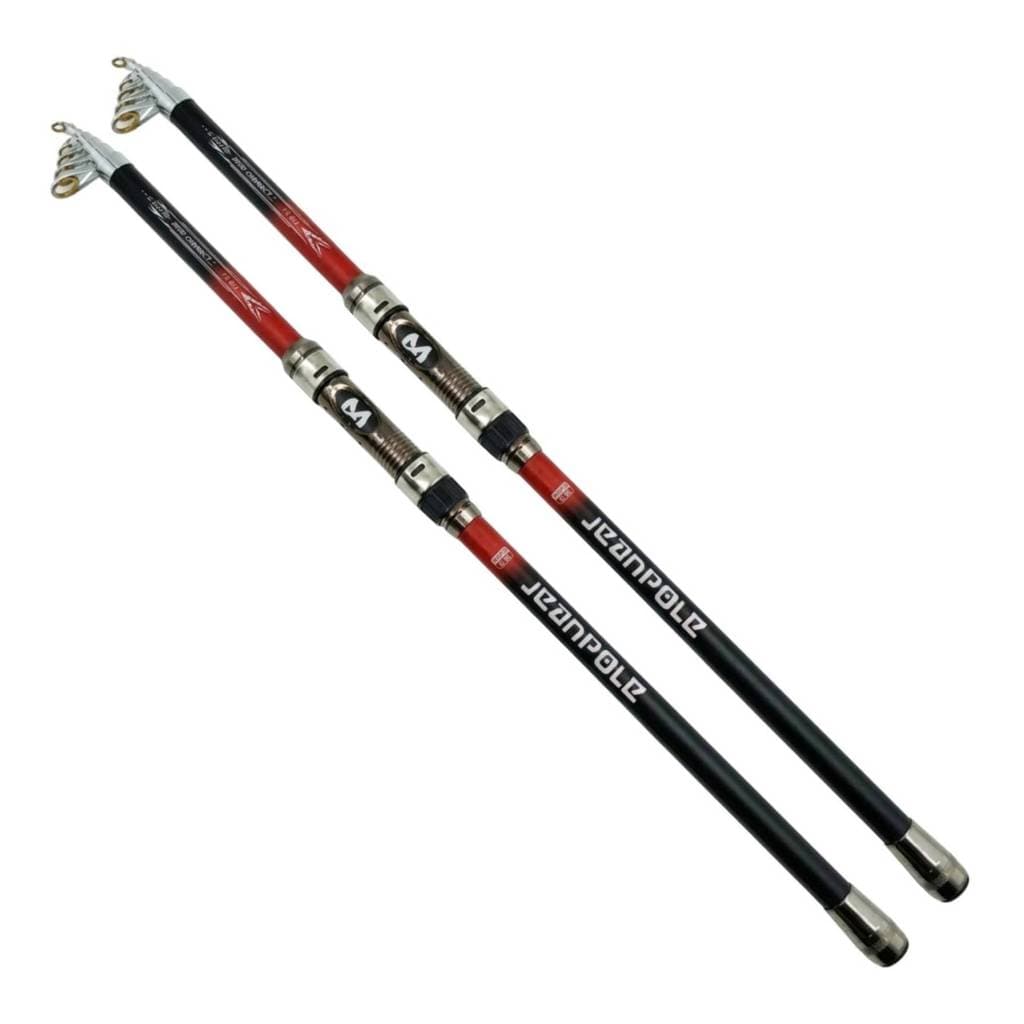 Vara de Pesca Telescópica Molinete Carbono Resistente Kit 2un Ultra Forte 97%carbono 1.8M 2.1M 2.4M 2.7M 3M 3.6
