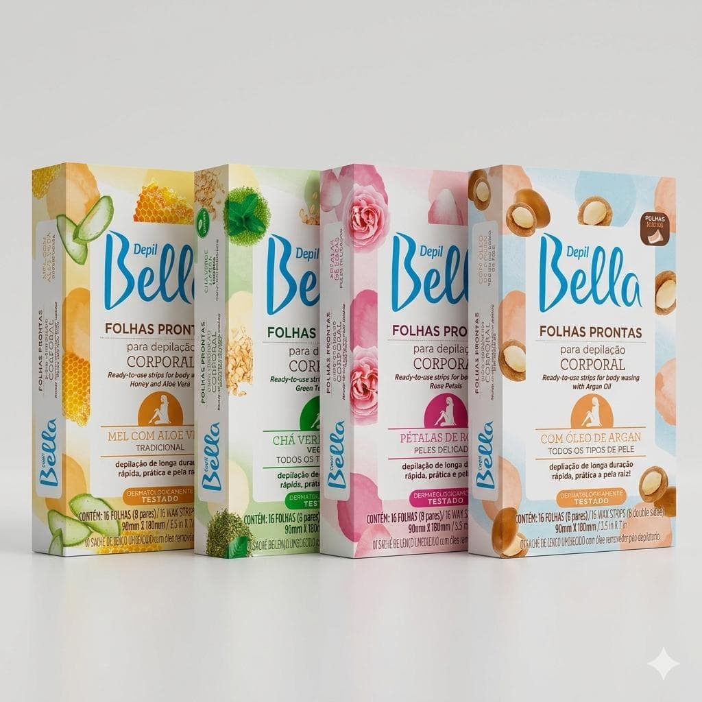 Folhas Prontas Para Depilação Corporal Depil Bella