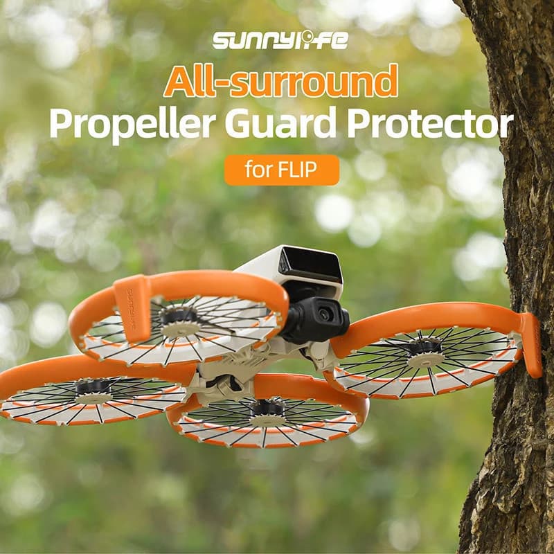 Para DJI Flip Hélice Guarda Caso Braços De Liberação Rápida Anti Gota Completa Surround Pára-Choques Anéis Protetor Capa