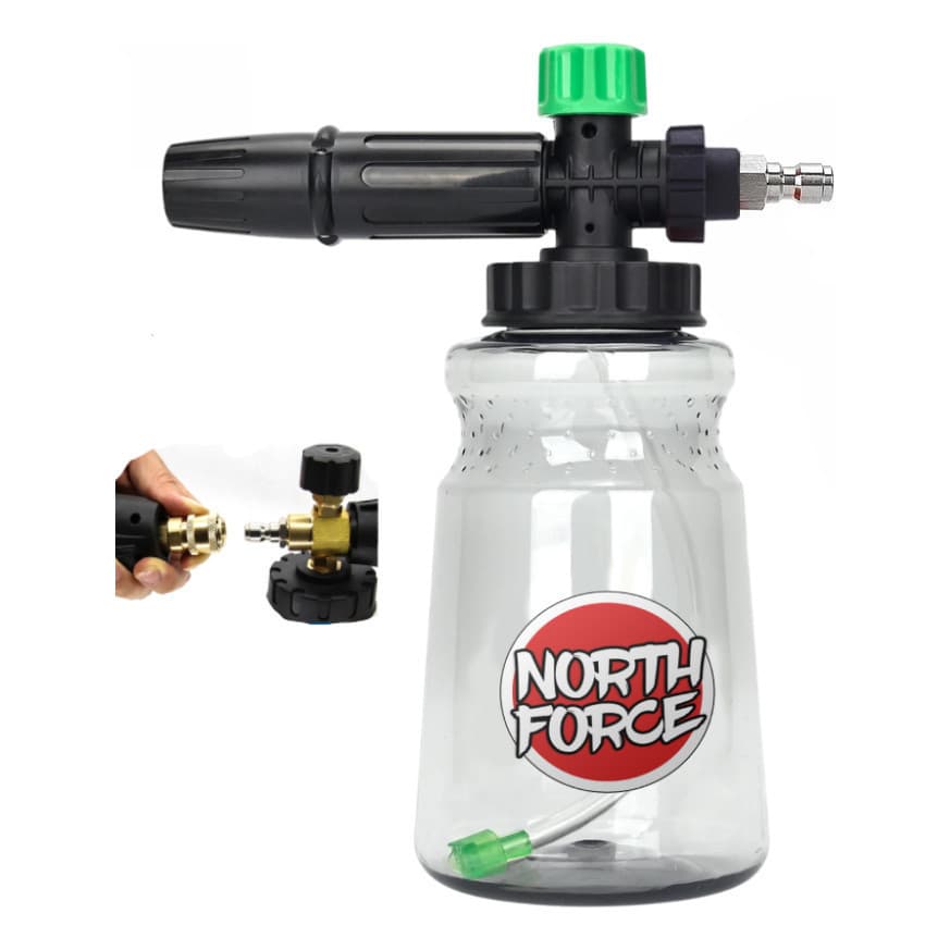Lança Espuma Snow Foam Engate Rápido 1l Fumê North Force