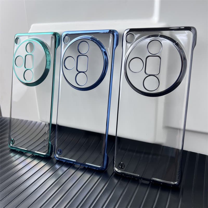 Para OPPO Encontrar X9 X8 X8s X7 X6 Pro Ultra Sem Moldura Galvanoplastia PC Caso De Telefone Duro x9pro x8ultra x7pro x6